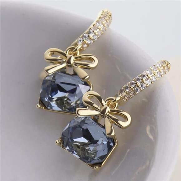 Tiny Small Hoop Earrings Set | 14K Gold Plated Huggies - Picture 2 of 6